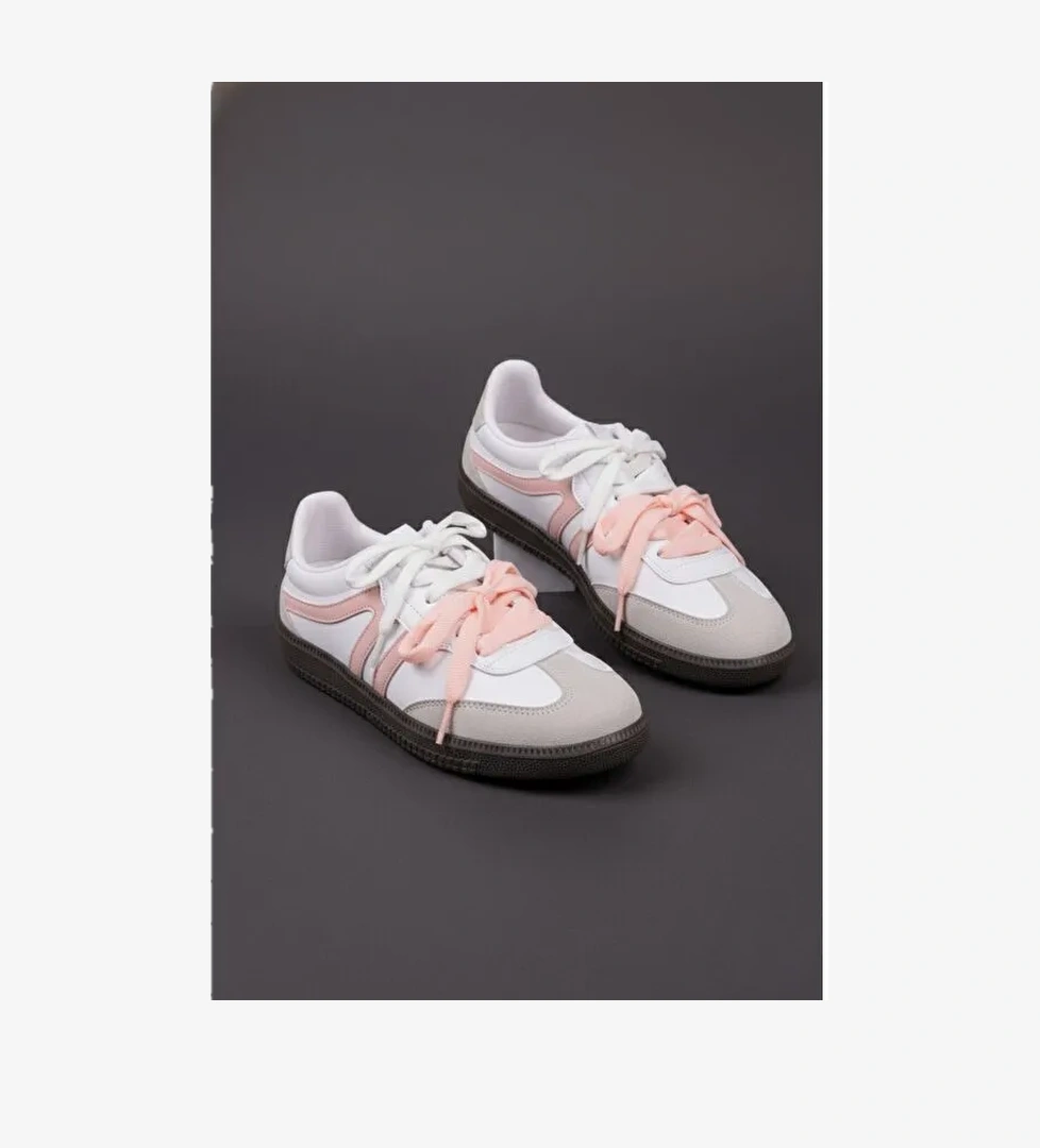 ETRO Çift Bağcıklı Günlük Kadın Sneaker Spor Ayakkabı - Görsel 1