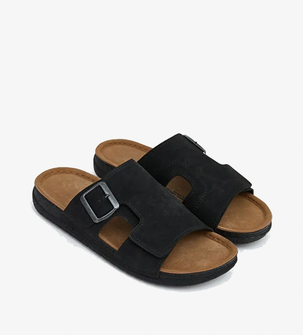 Lcw Steps Kahverengi Lcw Steps Süet Görünümlü Erkek Ev Terliği