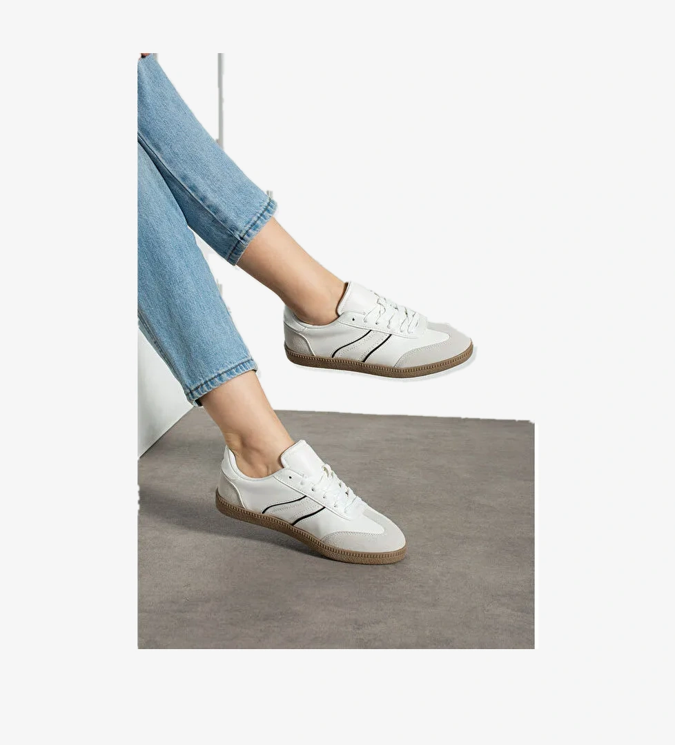 Beyaz Kadın Günlük Spor Ayakkabı