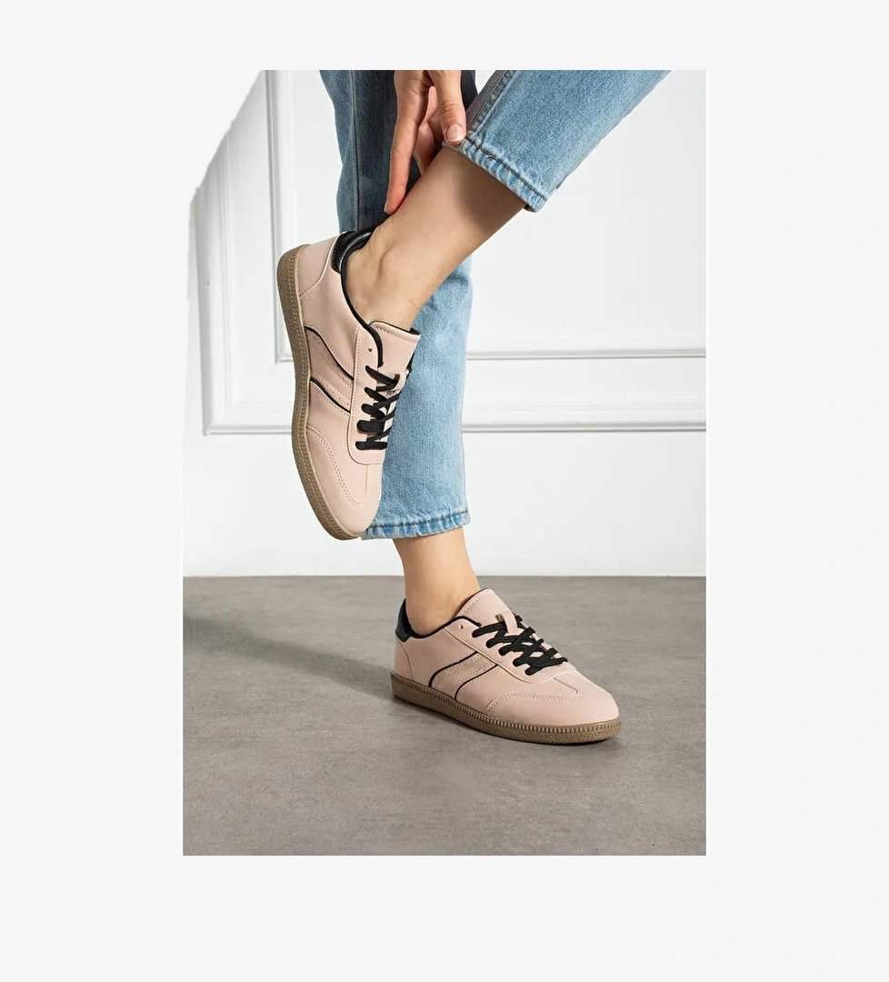 Pudra Kadın Günlük Spor Ayakkabı - Görsel 1