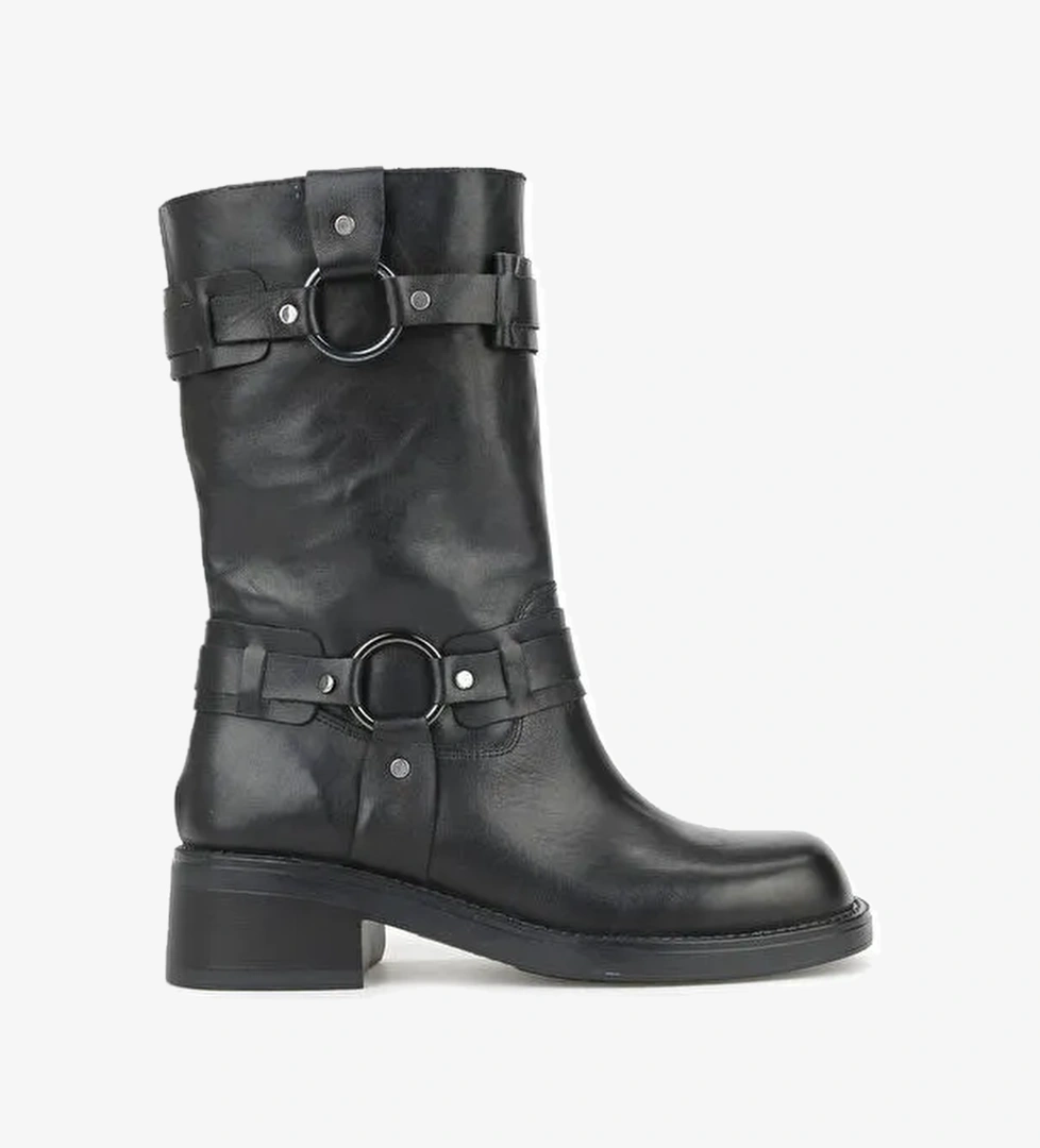 Ziya Ayakkabı Kadın Hakiki Deri Çizme 1531022z7619 Siyah model görseli