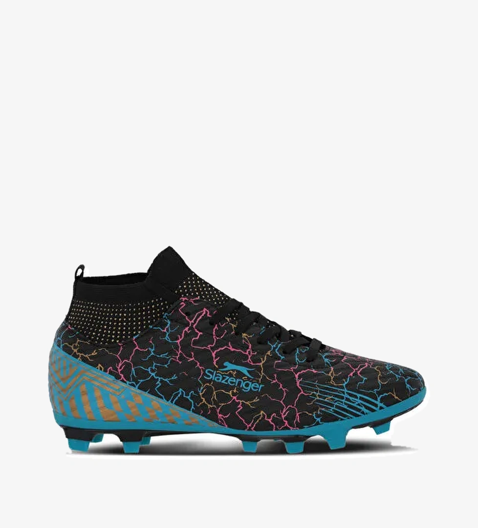 CORNER Erkek Halı Saha Siyah Futbol Ayakkabısı