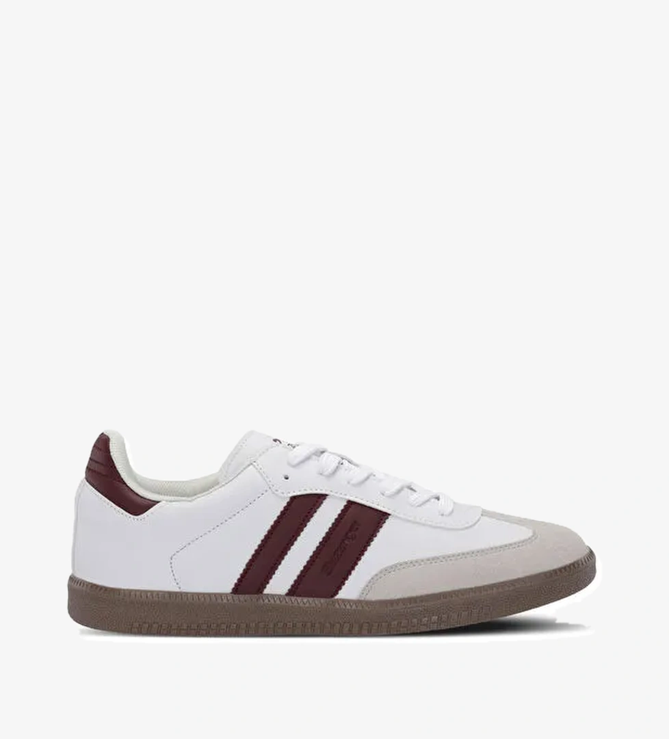 ITALY I Kadın Beyaz / Bordo Günlük Spor Ayakkabısı