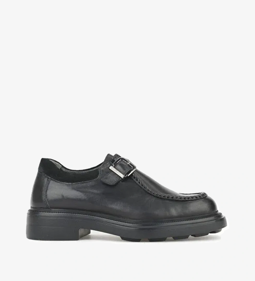 Kadın Hakiki Deri Ayakkabı 1531022Z1197 Siyah