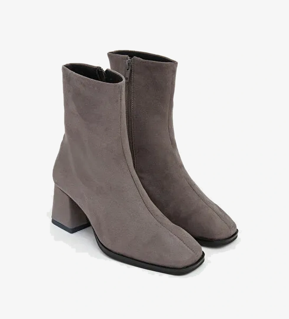 Lcw Steps Kahverengi Lcw Steps Süet Görünümlü Kadın Topuklu Bot