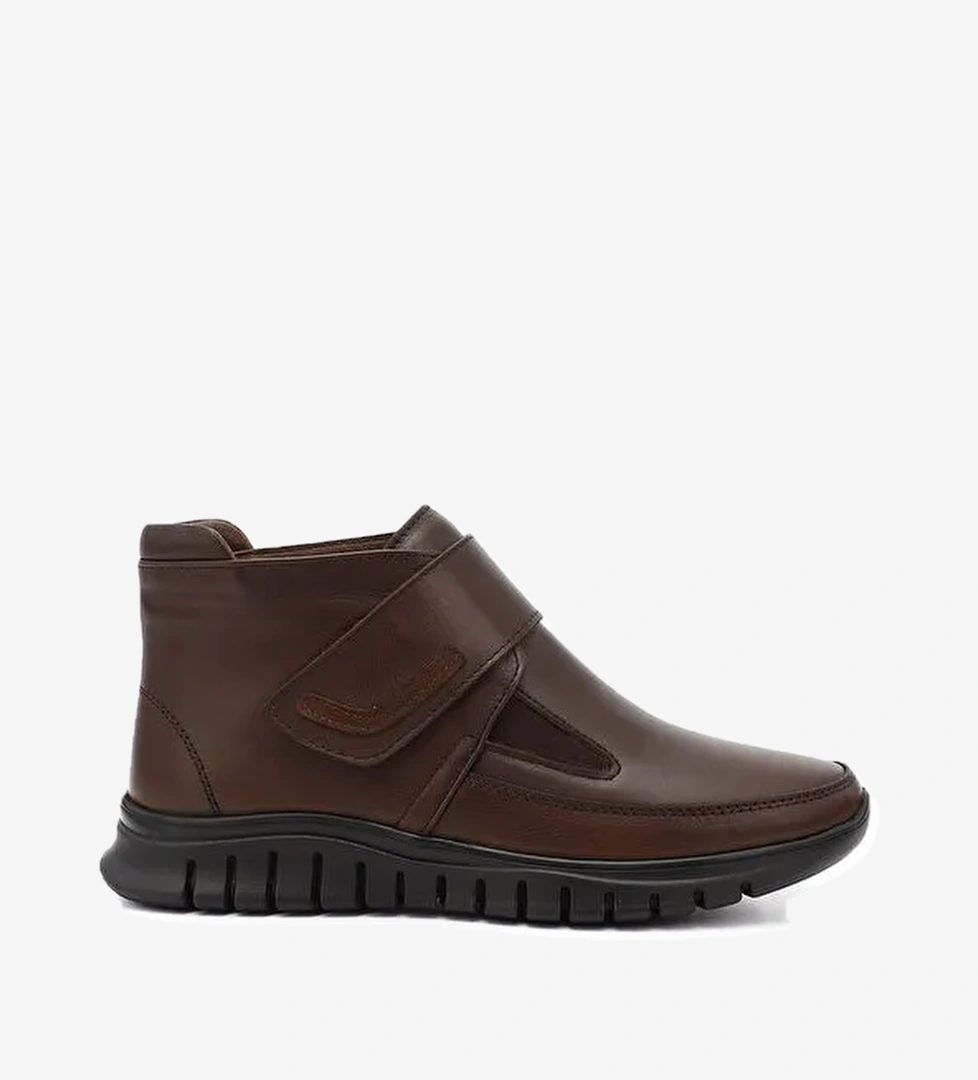 Kadın AÇIK KAHVERENGİ Cırtlı Hakiki Deri Comfort Bot