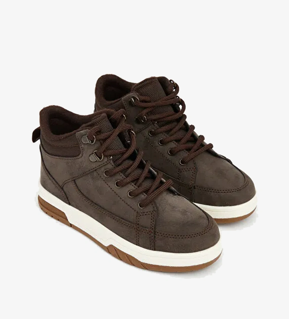 Süet Görünümlü Erkek Çocuk Spor Ayakkabı - Görsel 1