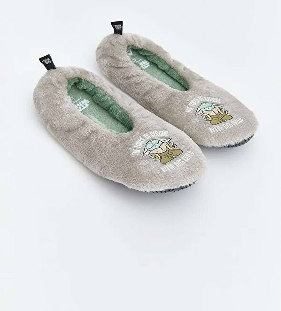 Star Wars Baskılı Erkek Çocuk Ev Ayakkabısı - Görsel 1