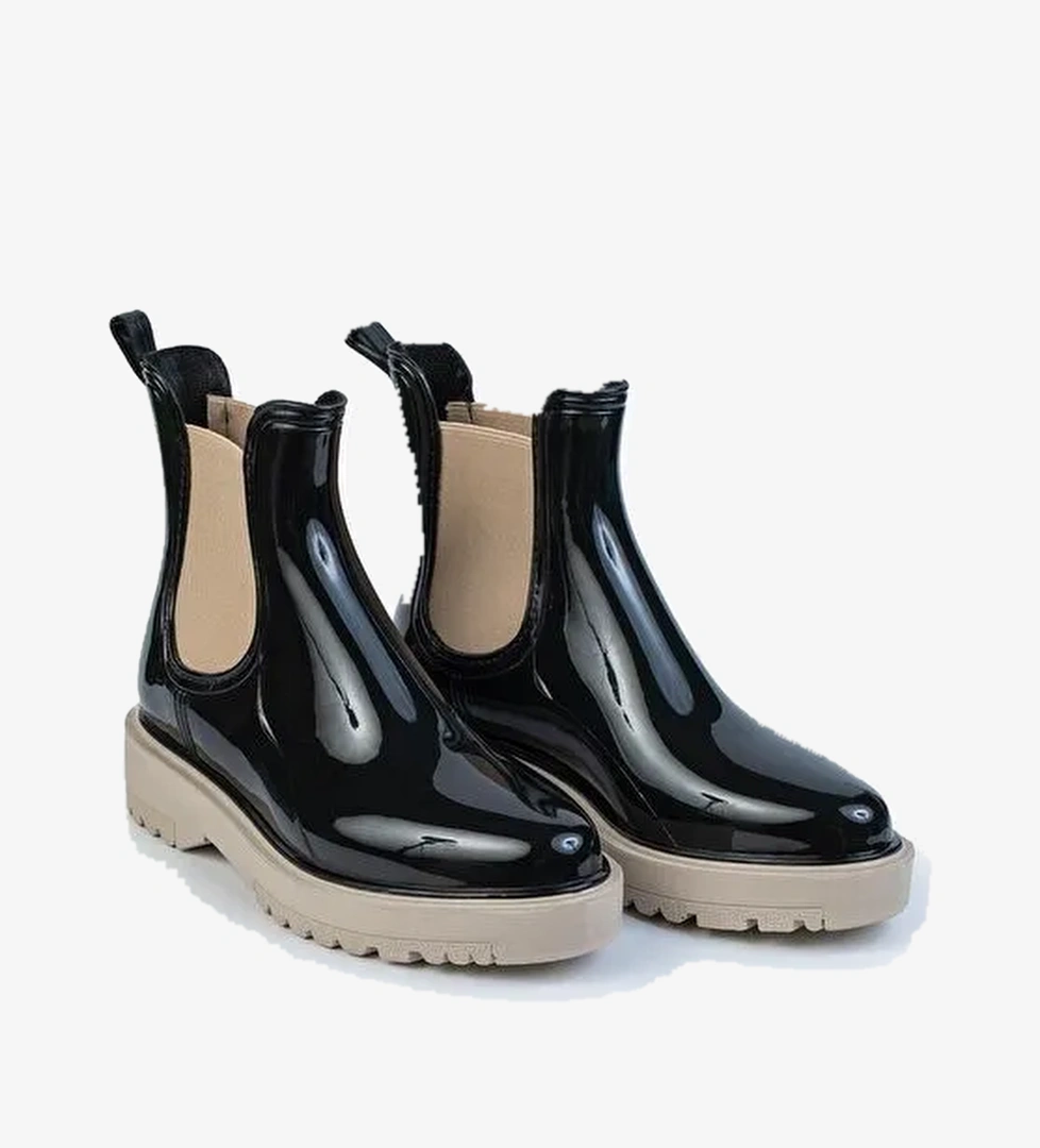 Parlak Chelsea Yağmur Botu