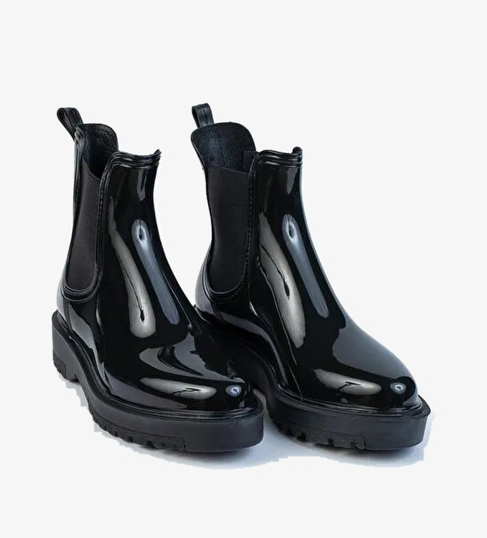 Parlak Chelsea Yağmur Botu - Görsel 1