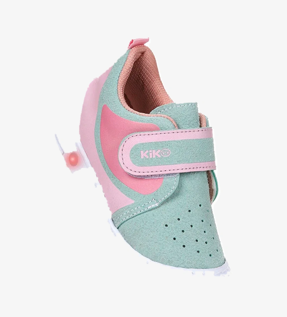 Kugan Cırtlı Işıklı Kız Bebek Yürüyüş Spor Ayakkabı