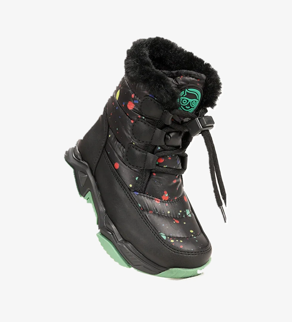 Bambu Bağcıklı Kız Çocuk Kar Botu