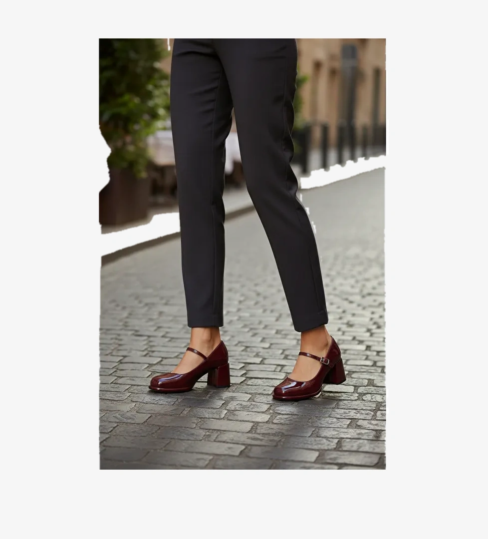 Bordo Kadın Topuklu Ayakkabı T820059108