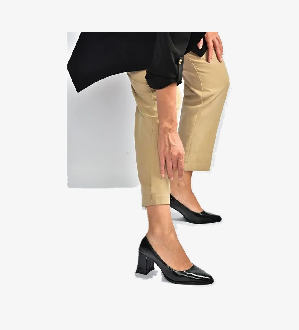 Siyah Kadın Topuklu Ayakkabı V676680060 - Görsel 1