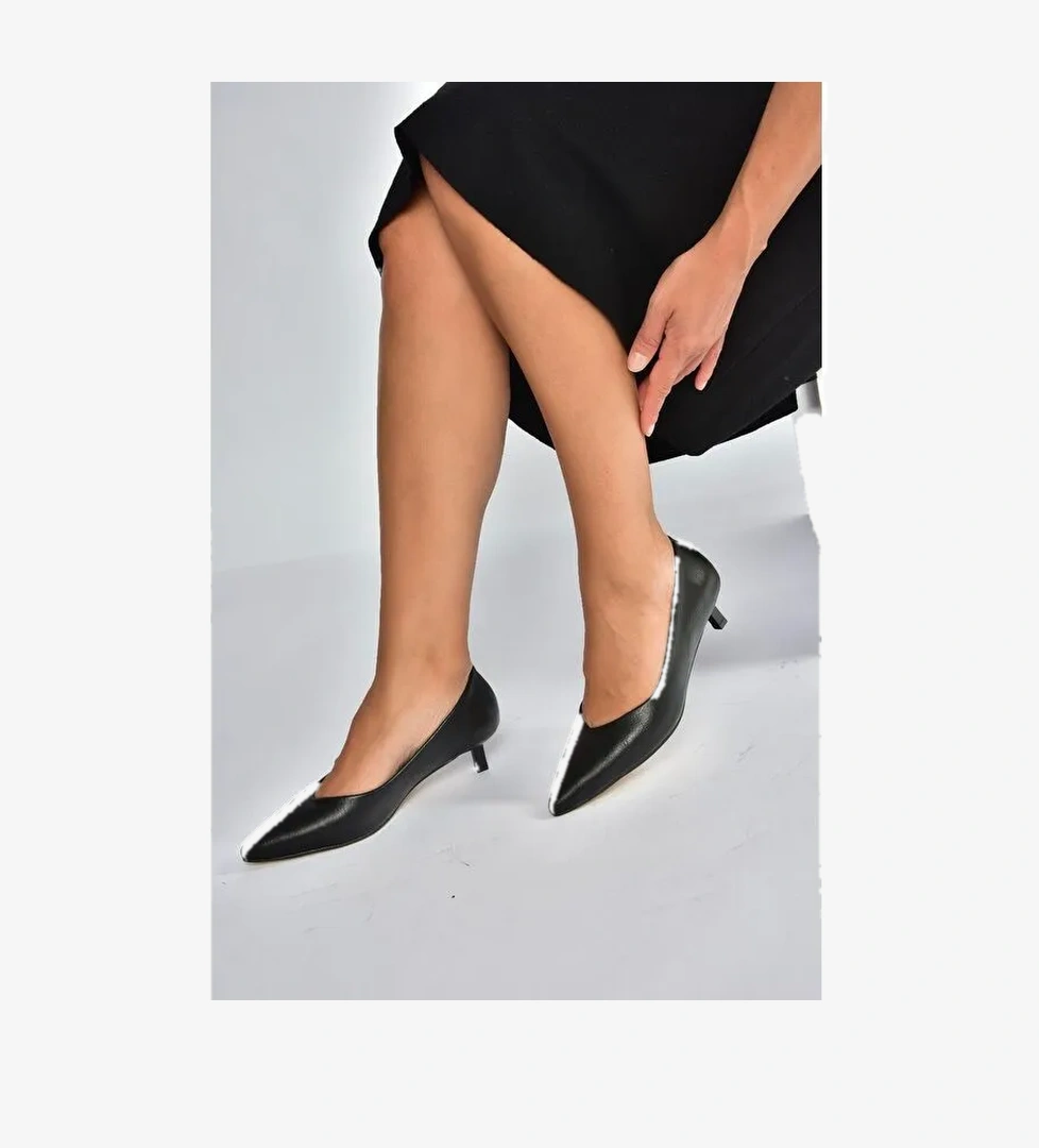 Siyah Kadın Topuklu Ayakkabı V404090309 - Görsel 1