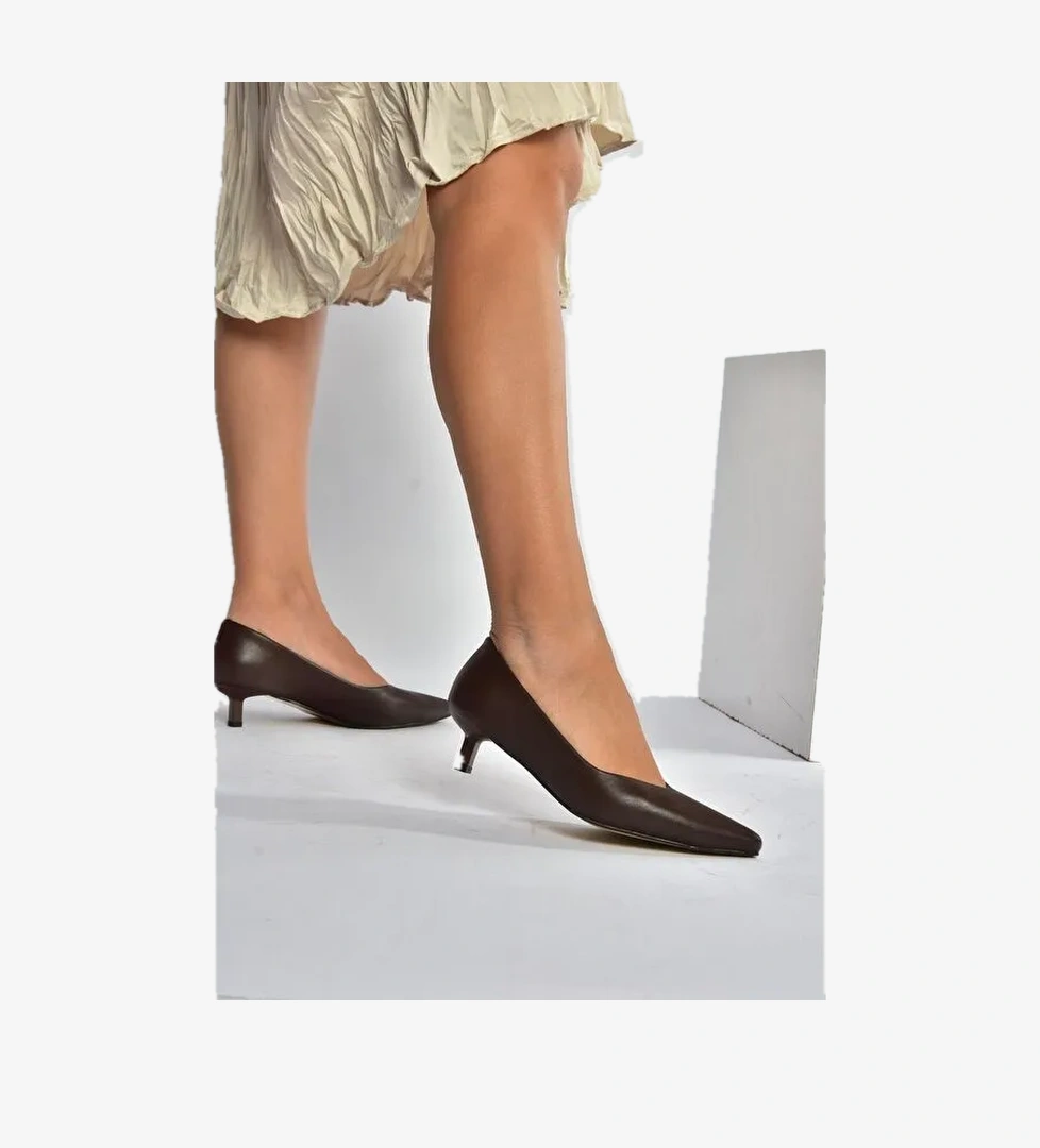 Kahverengi Kadın Topuklu Ayakkabı V404090309