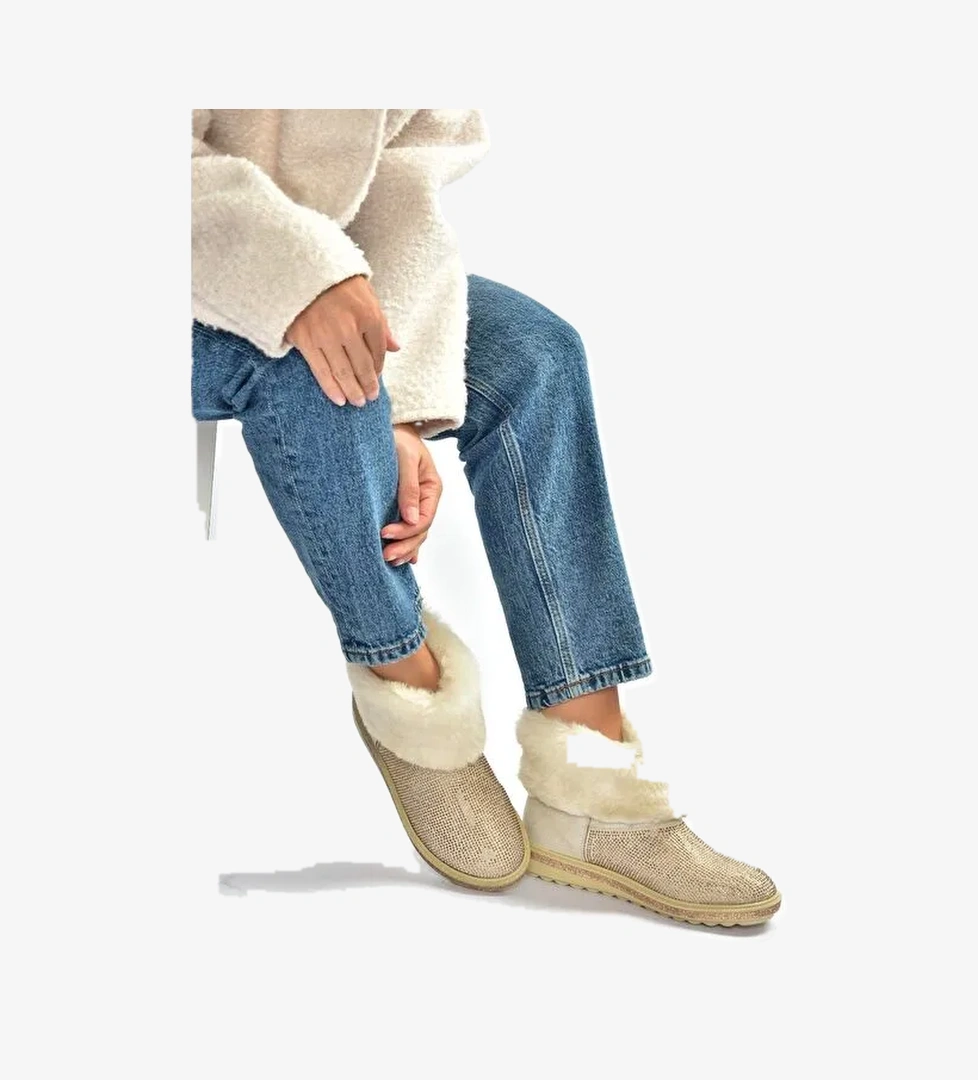 Bej Kadın Bot V250014702 - Görsel 1