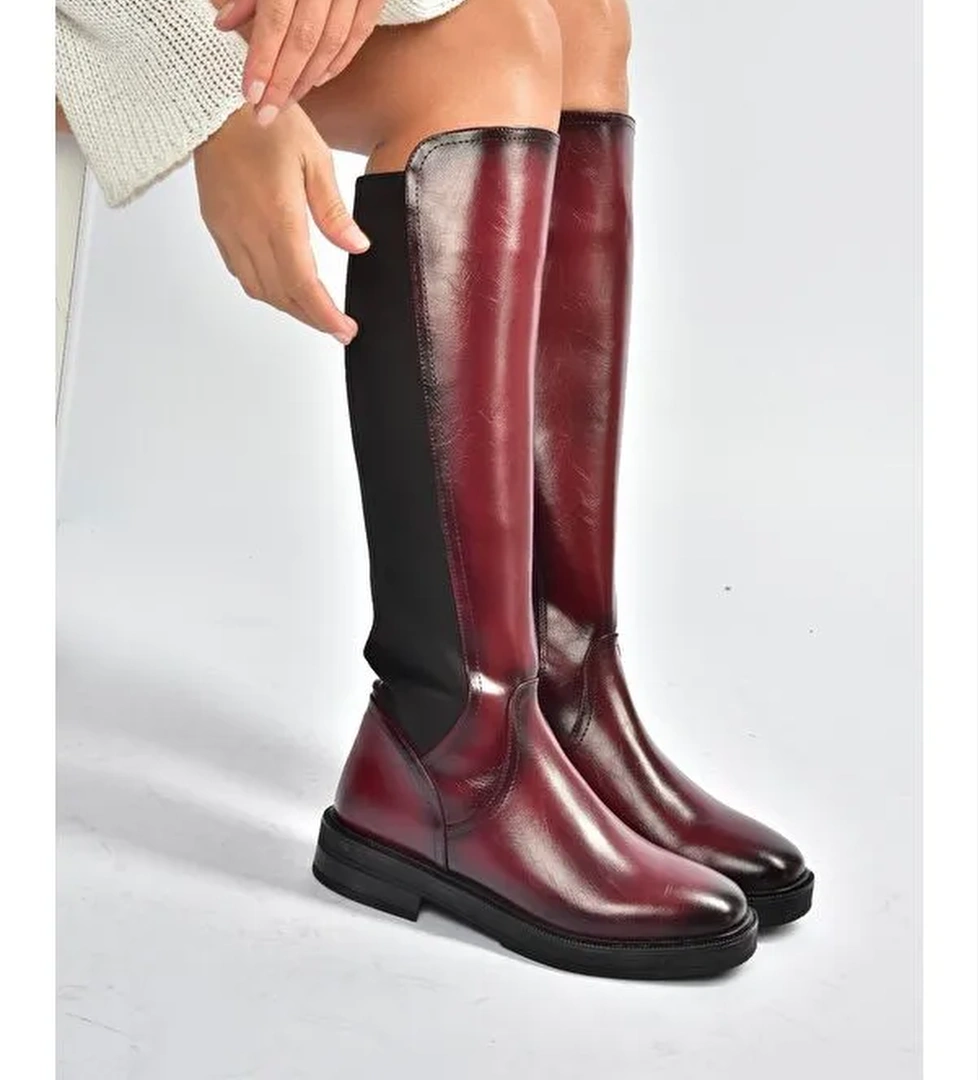 Bordo Kadın Çizme V312212360 - Görsel 1