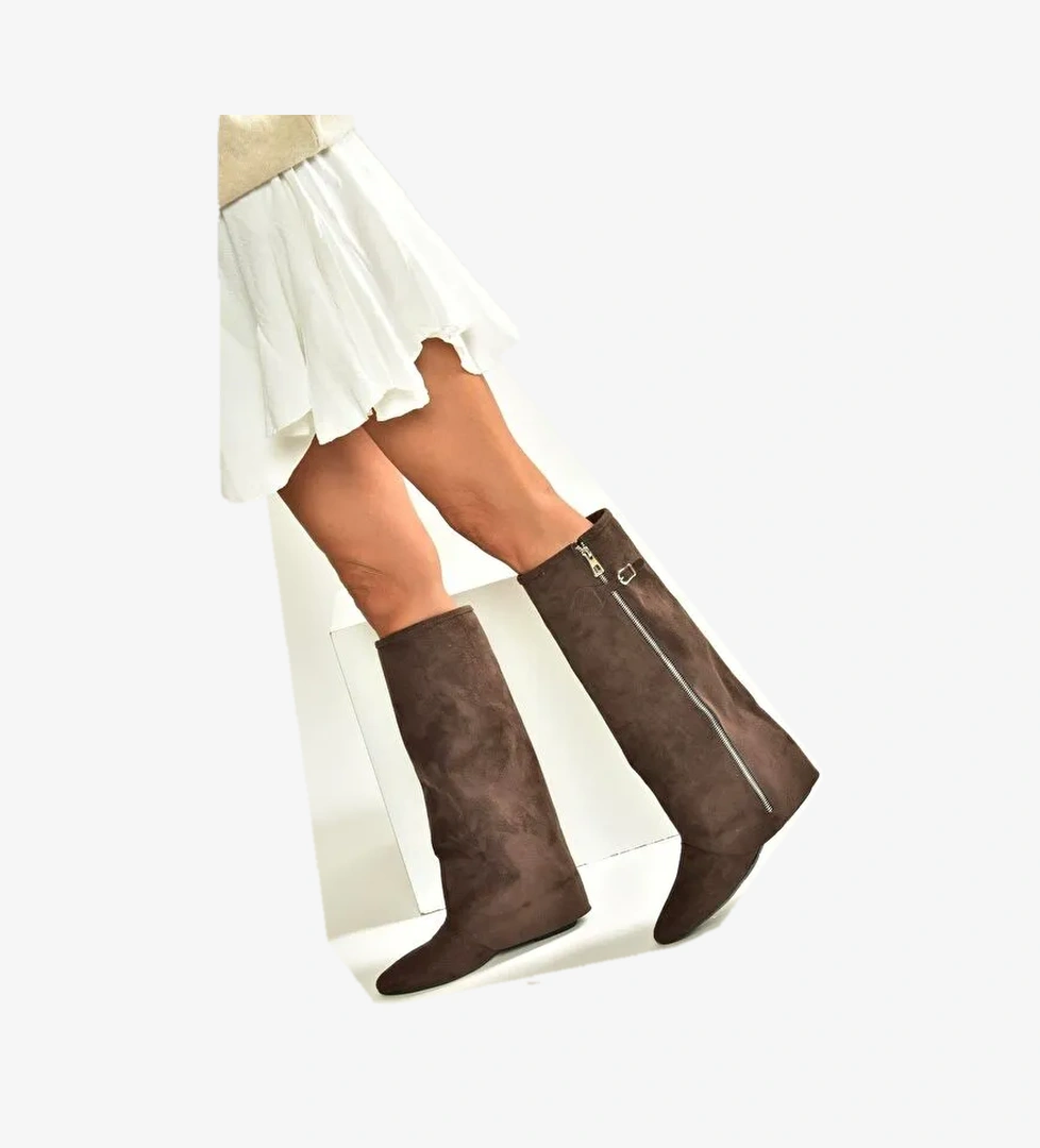 Kahverengi Kadın Çizme V380526402 - Görsel 1