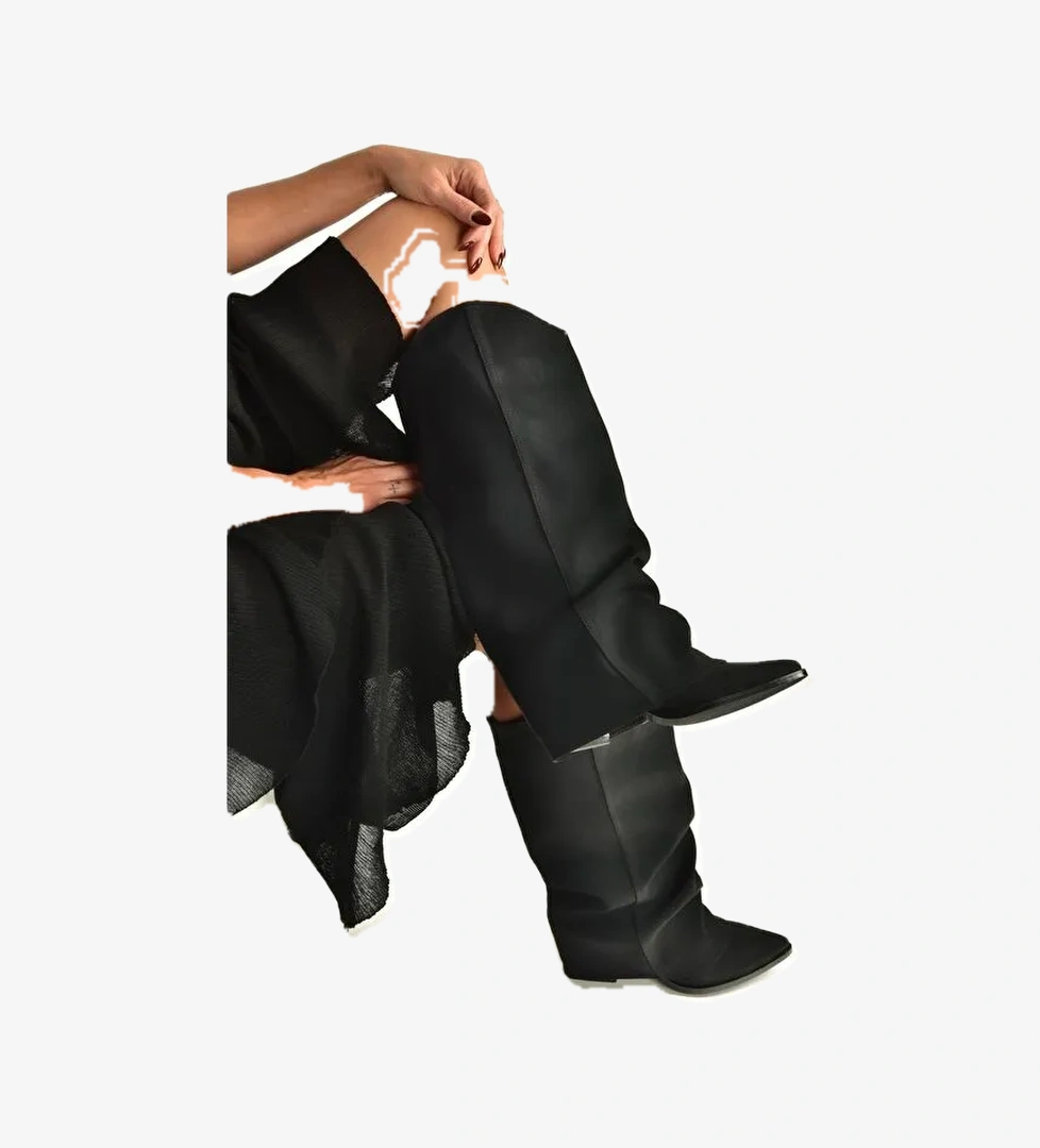 Siyah Kadın Çizme V846846001 - Görsel 1