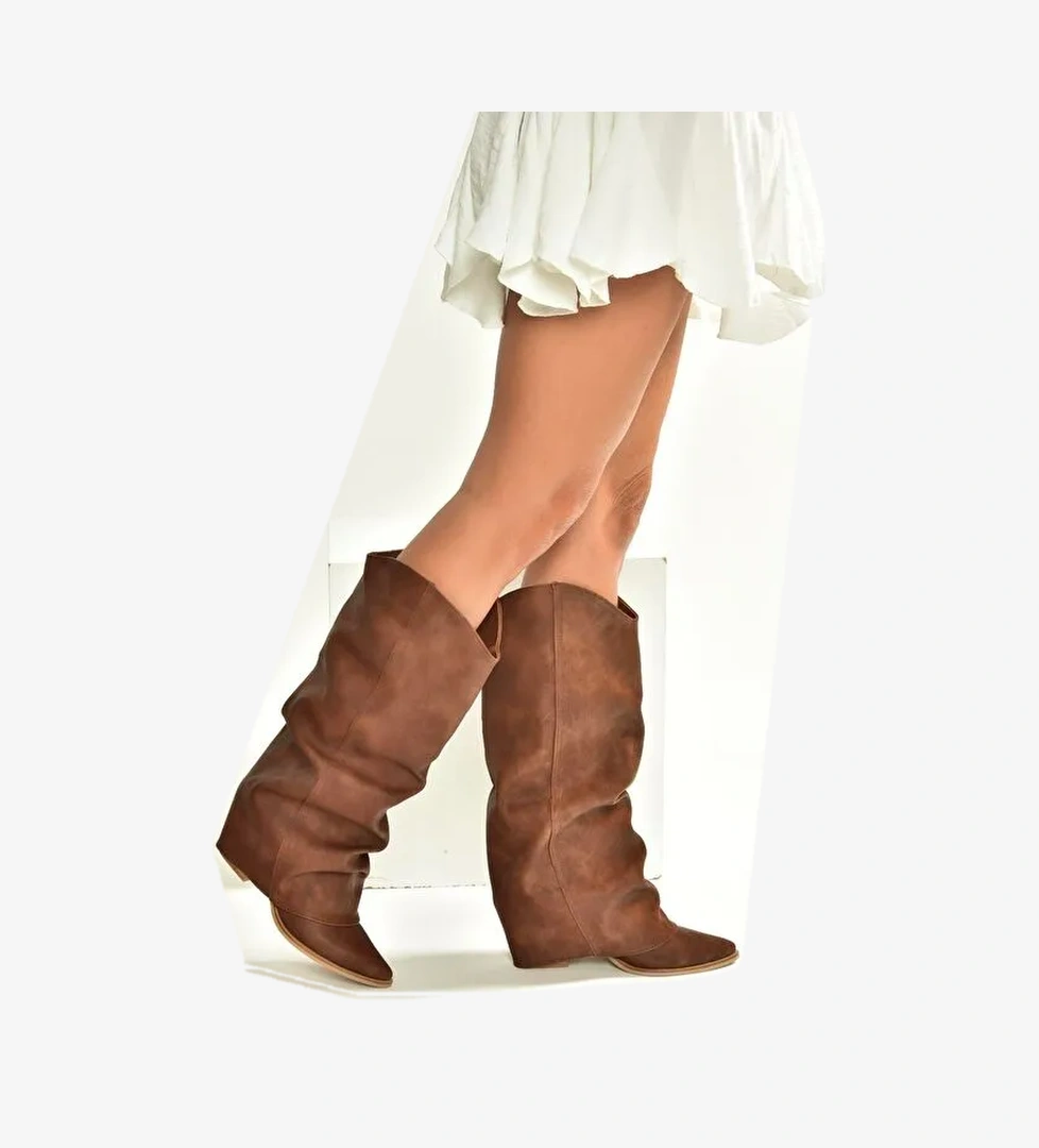 Kahverengi Kadın Çizme V846846001