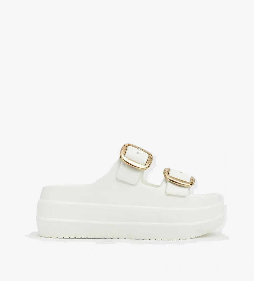 Lcw Steps Bej Lcw Steps Çift Bantlı Kadın Terlik