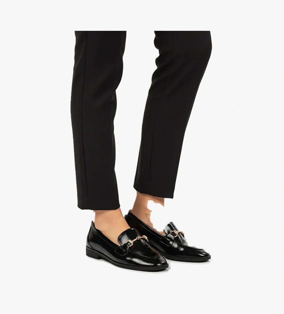 Siyah Kırışık Hafif Esnek Kadın Casual Ayakkabı 421025 Z - Görsel 1