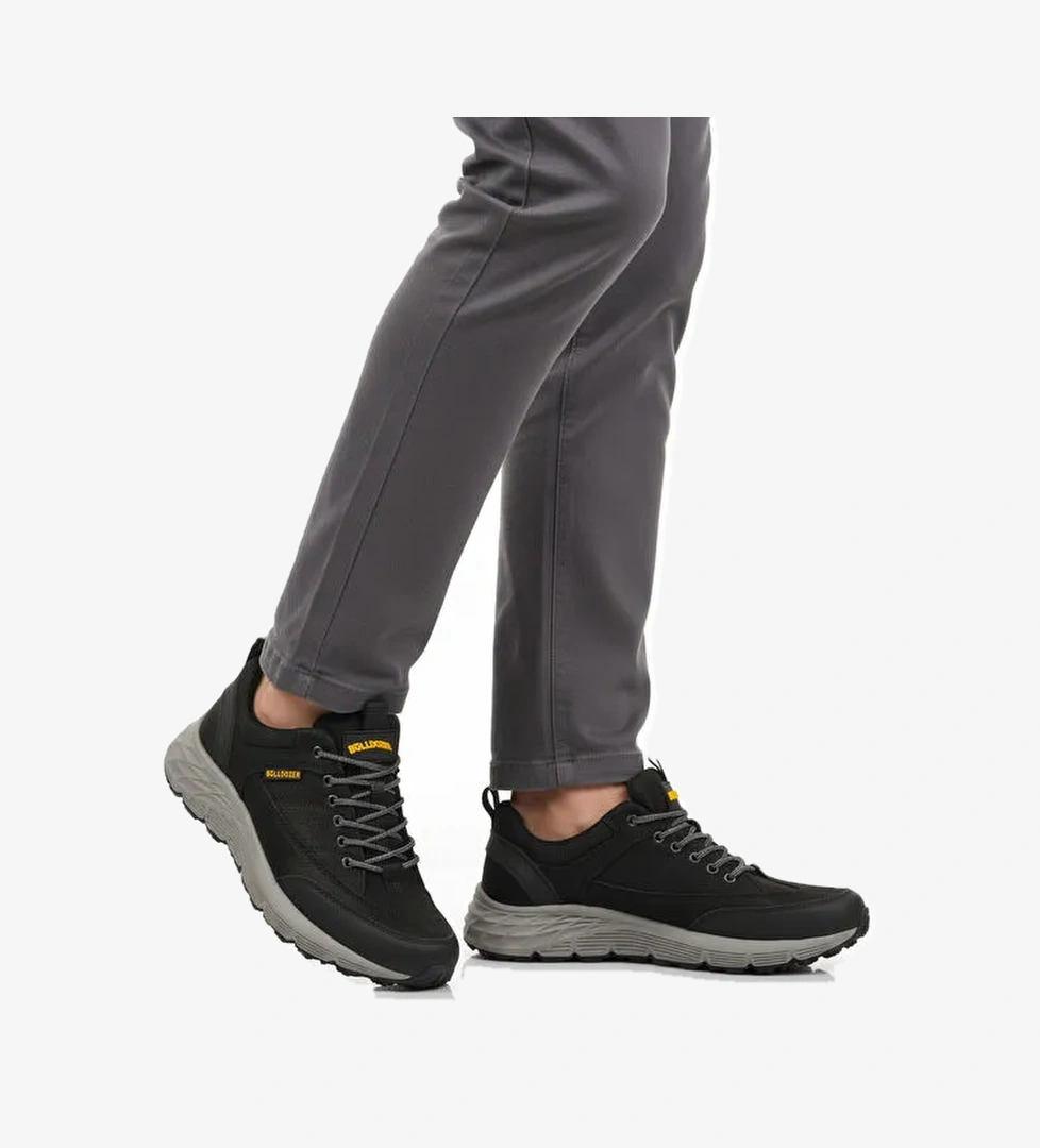 Siyah Nubuk Hakiki Deri Erkek Outdoor Ayakkabı 250069 M - Görsel 1