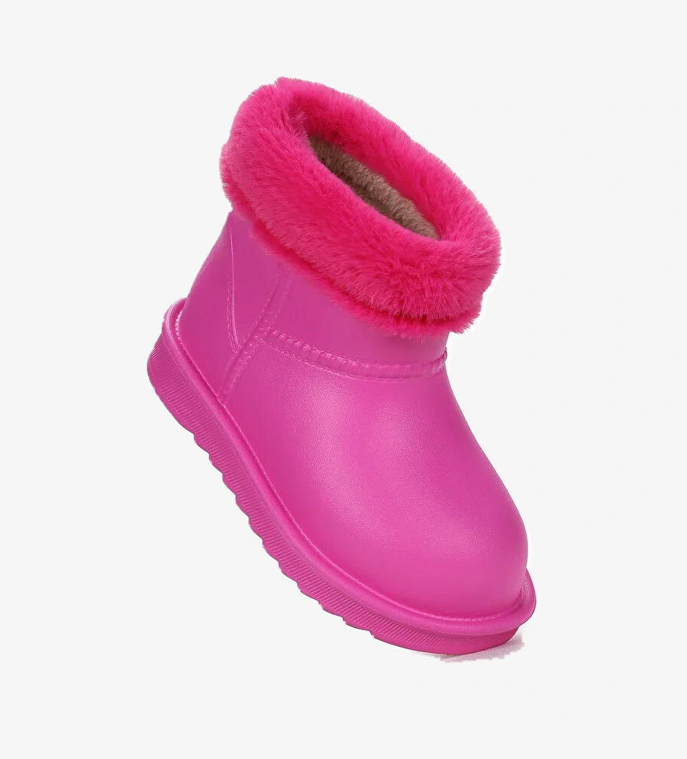 Geta Su Geçirmez İçi Kürklü Kız Çocuk Eva Yağmur Kar Çizme - Görsel 1