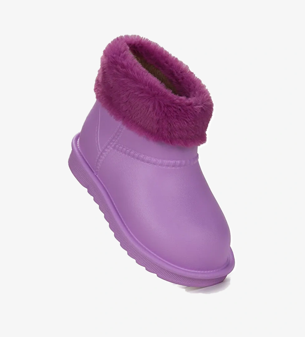 Geta Su Geçirmez İçi Kürklü Kız Çocuk Eva Yağmur Kar Çizme