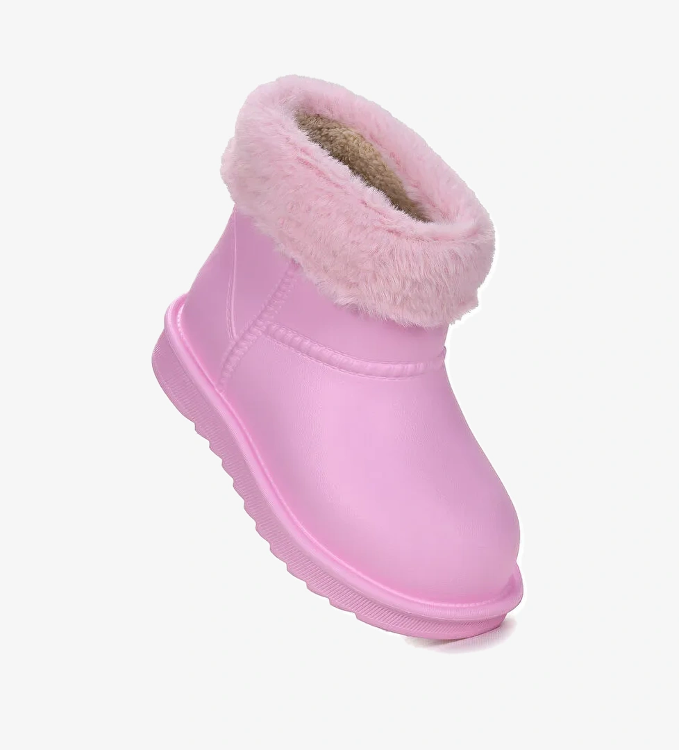 Geta Su Geçirmez İçi Kürklü Kız Çocuk Eva Yağmur Kar Çizme