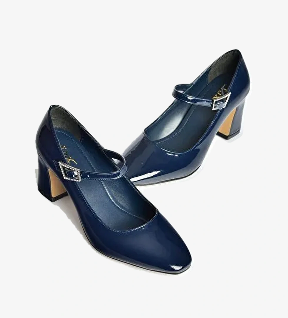 Lacivert Kadın Topuklu Ayakkabı V250670708