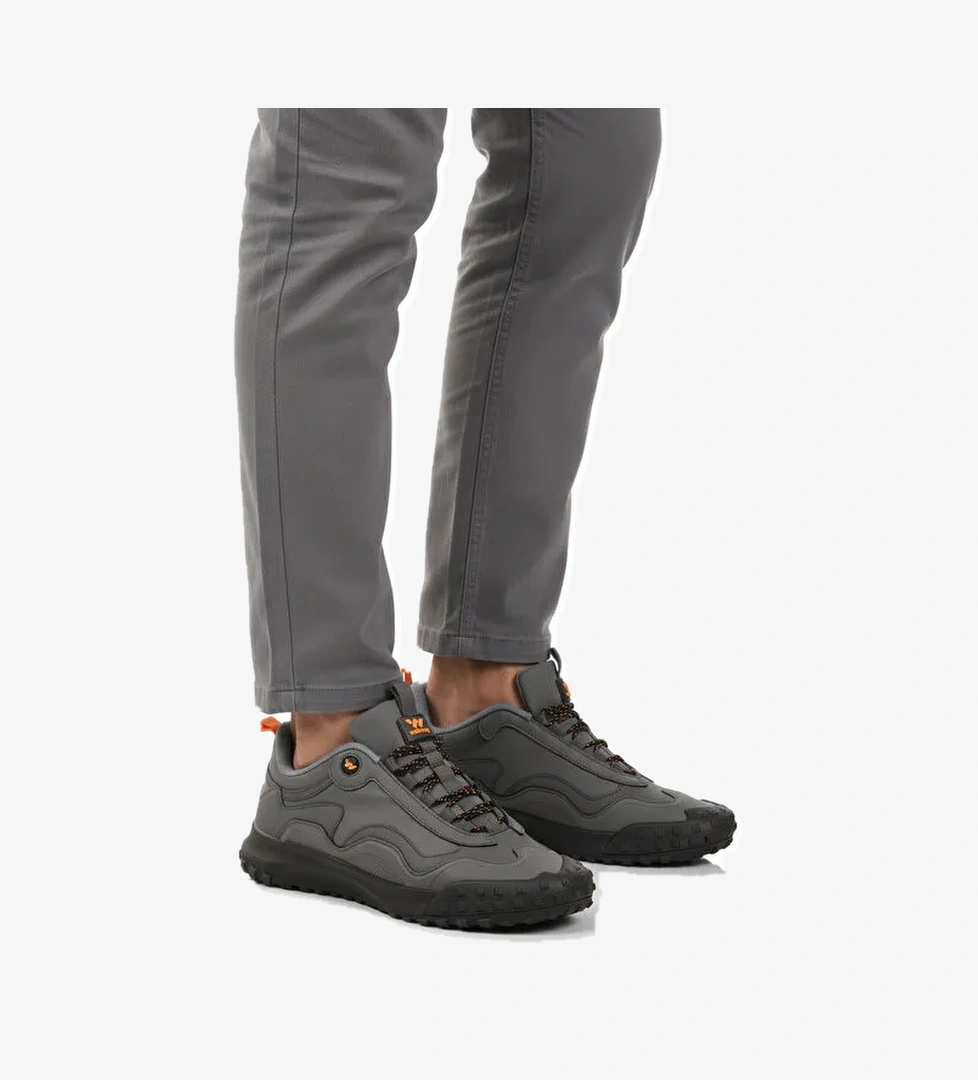 Füme Bağcıklı Kaymaz Taban Erkek Spor Ayakkabı Mosk 2049 M