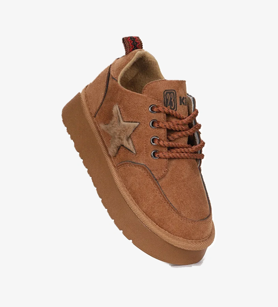 Parva Bağcıklı Kız Çocuk Günlük Spor Bot Ayakkabı