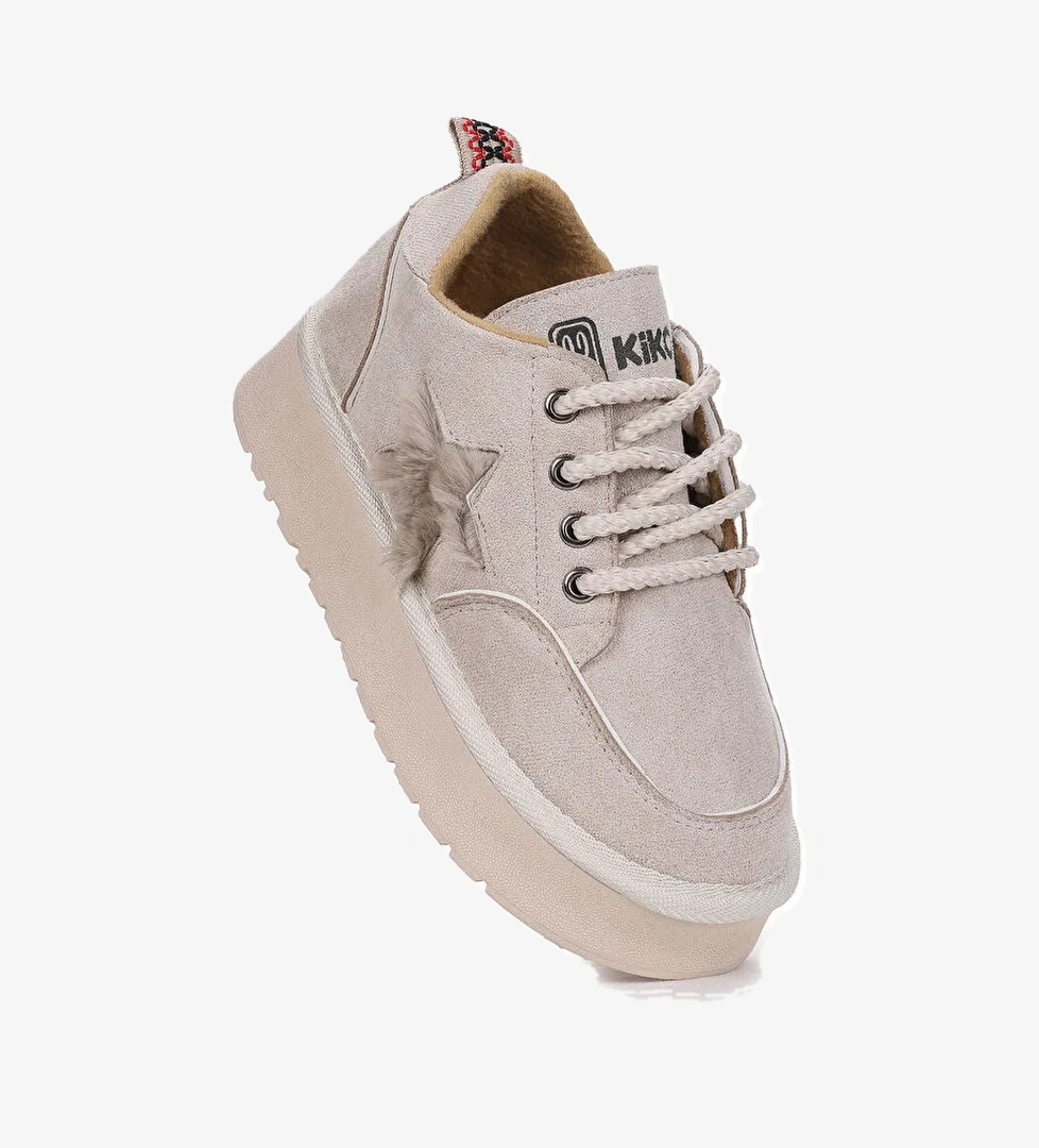 Parva Bağcıklı Kız Çocuk Günlük Spor Bot Ayakkabı