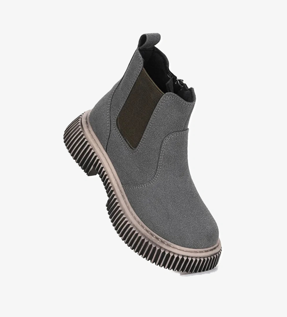 Penka Fermuarlı Erkek Çocuk Günlük Bot Ayakkabı