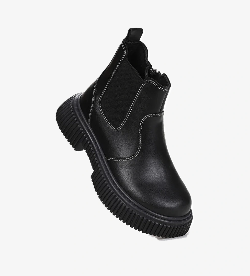 Penka Fermuarlı Erkek Çocuk Günlük Bot Ayakkabı