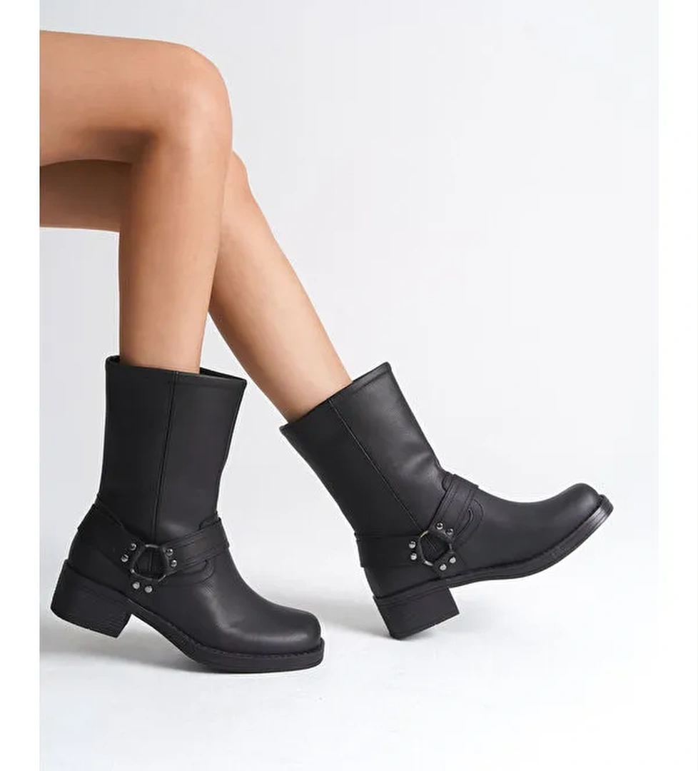 Yuvarlak Akseusarlı Motorcu Bot - Görsel 1