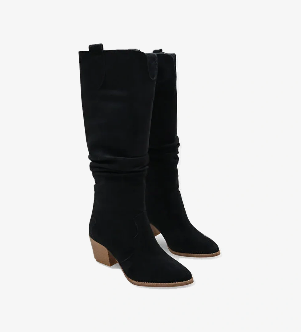 Gertie Kadın Siyah Sivri Burun Çizme - Görsel 1