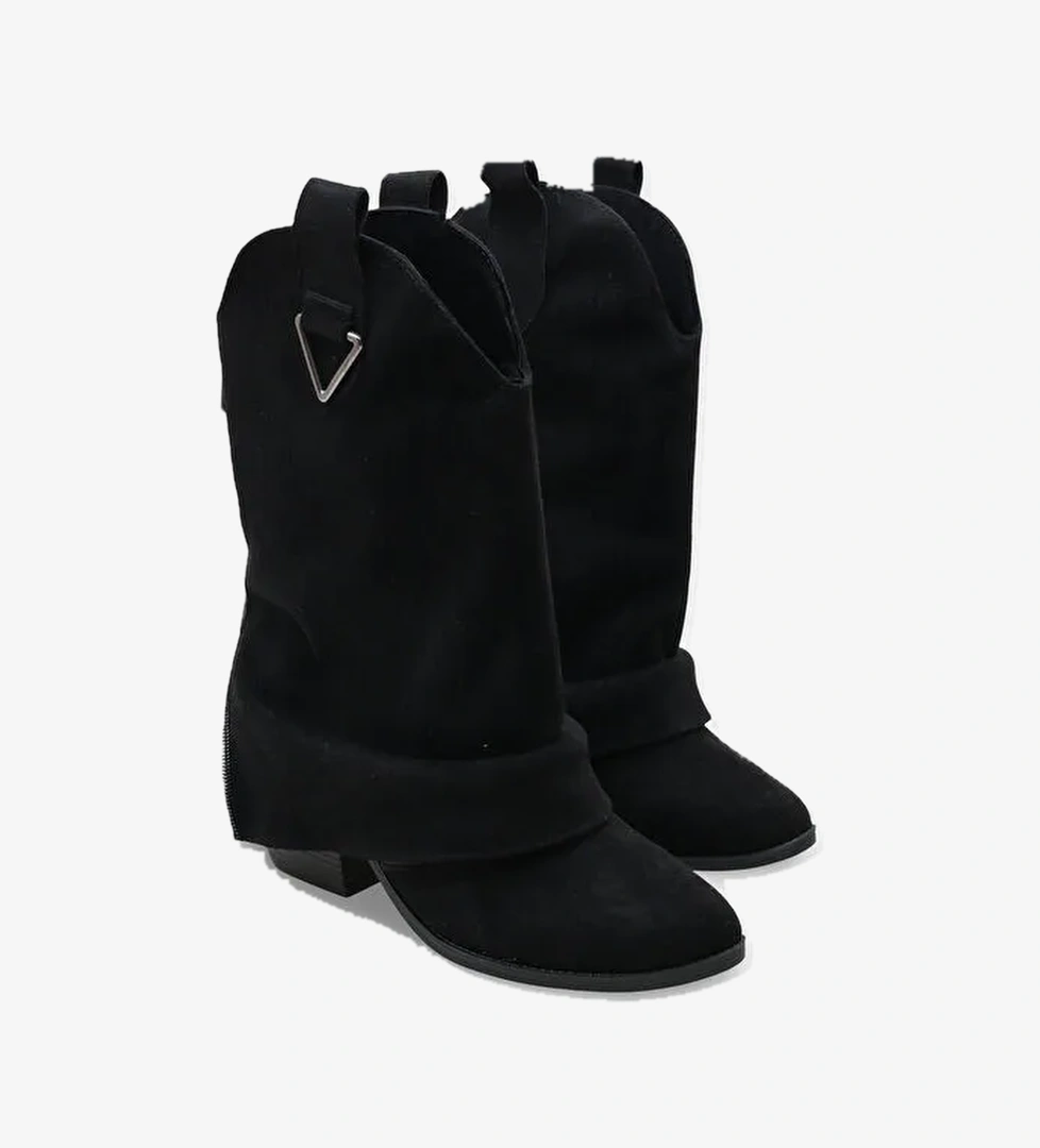 Rhianna Büzgülü Kovboy Çizme - Görsel 1