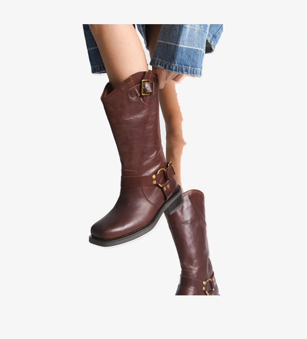 Kadın Hakiki Deri Bot - Görsel 1