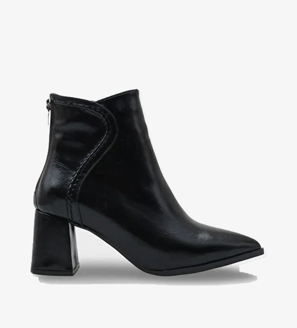 Sydel Kadın Siyah Sivri Burun Bot - Görsel 1