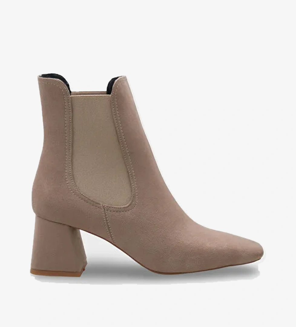 Ronny Sivri Burunlu Yandan Lastikli Kadın Bot - Görsel 1