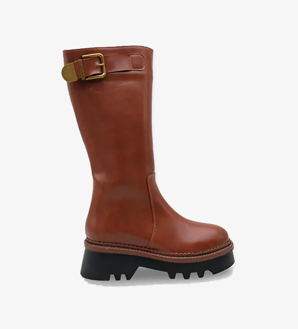 Capone Outfitters Norry Trak Tabanlı Metal Tokalı Yandan Fermuarlı Kadın Çizme model görseli