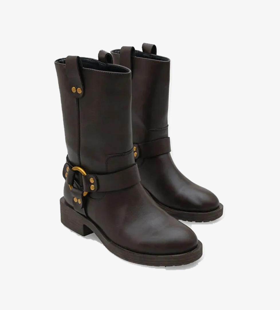 Leslie Metal Aksesuarlı Motorcu Bot - Görsel 1