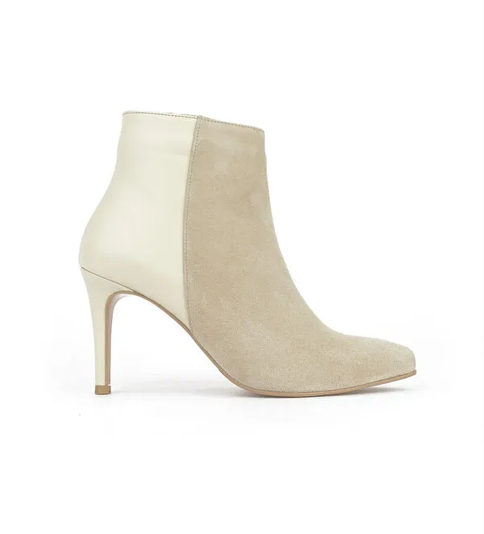 Kadın Hakiki Deri Bot 1531030Z25104 Kum - Görsel 1