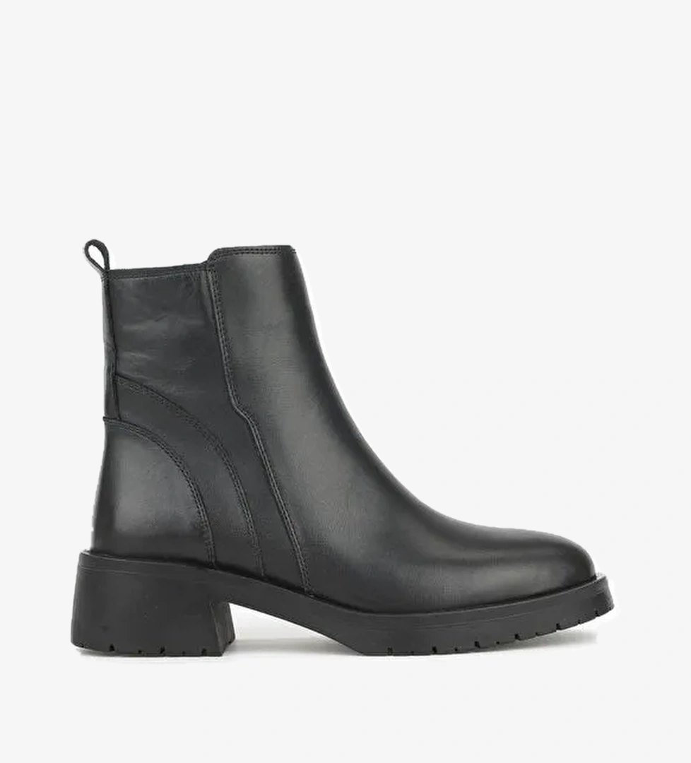 Kadın Hakiki Deri Bot 153359Z622 Siyah - Görsel 1