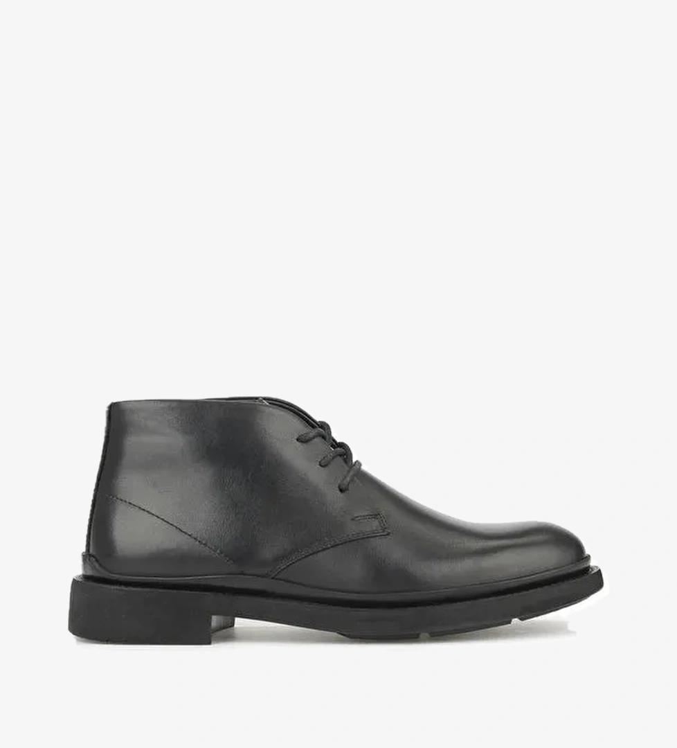 Erkek Hakiki Deri Bot 153986Z4065 Siyah - Görsel 1