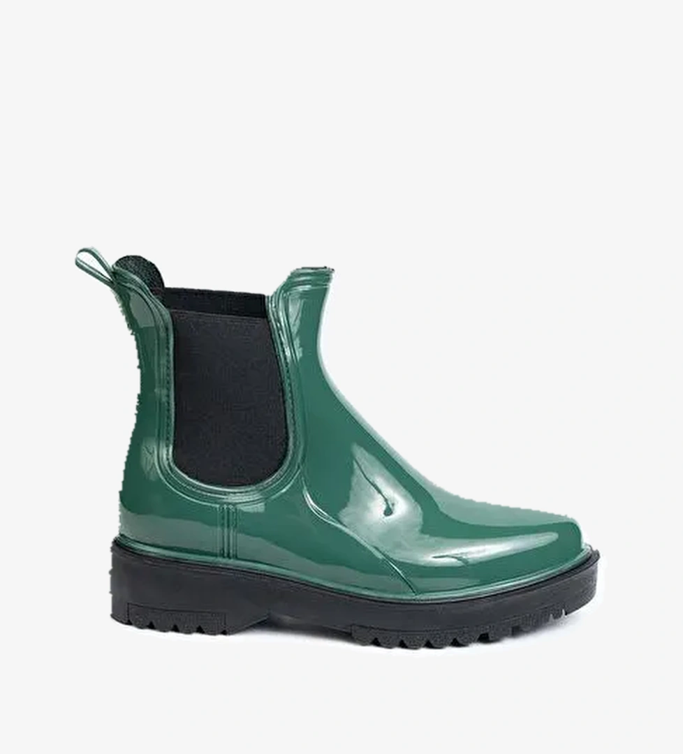 Parlak Chelsea Yağmur Botu