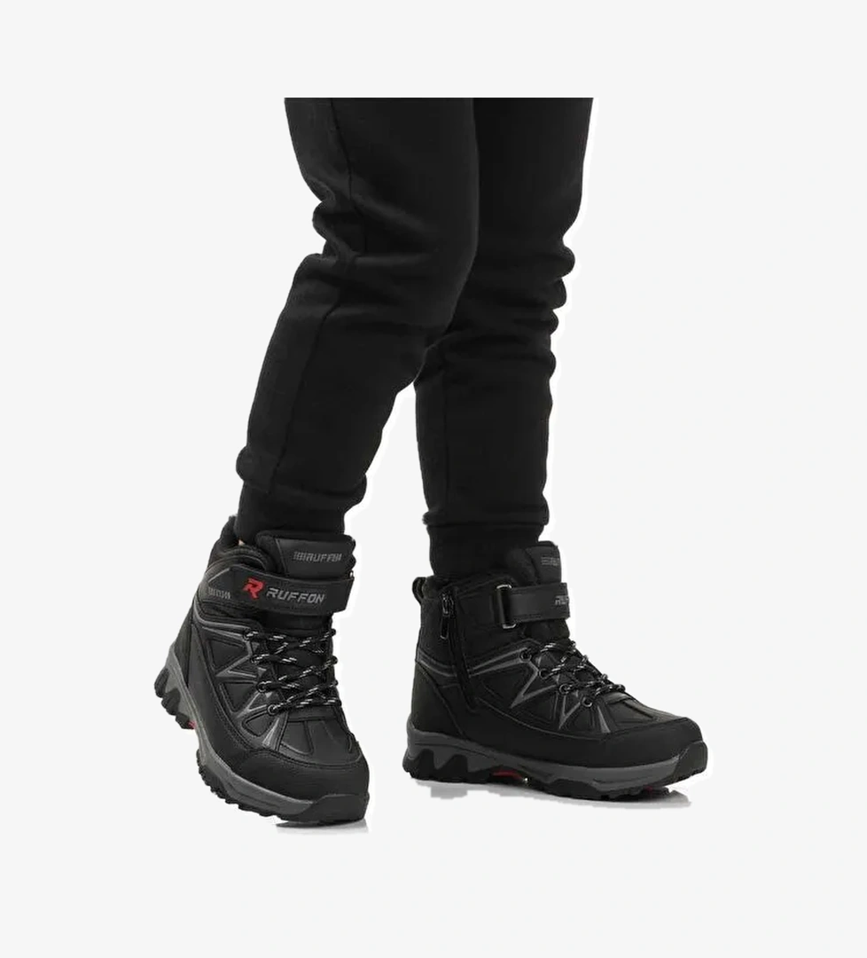 Siyah Polarlı Kaymaz Çocuk Outdoor Bot 2301 F